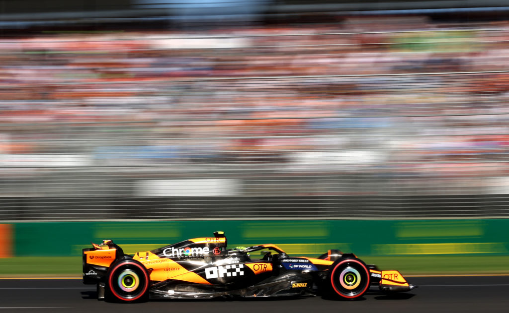McLaren driver Lando Norris in qualifying for 2024 F1 Australian GP