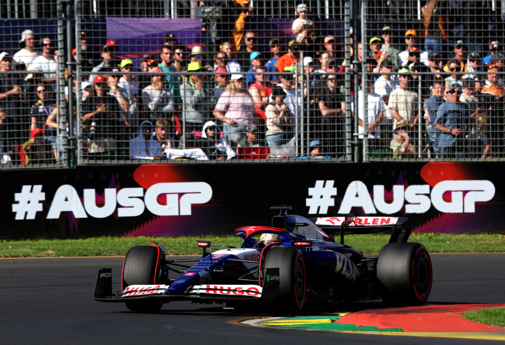 Visa Cash App RB F1 Team driver Daniel Ricciardo in qualifying for 2024 Australian GP