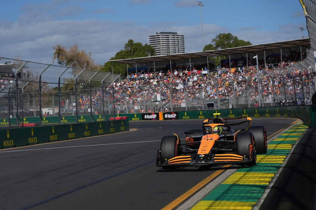 McLaren driver Lando Norris in qualifying for 2024 F1 Australian GP