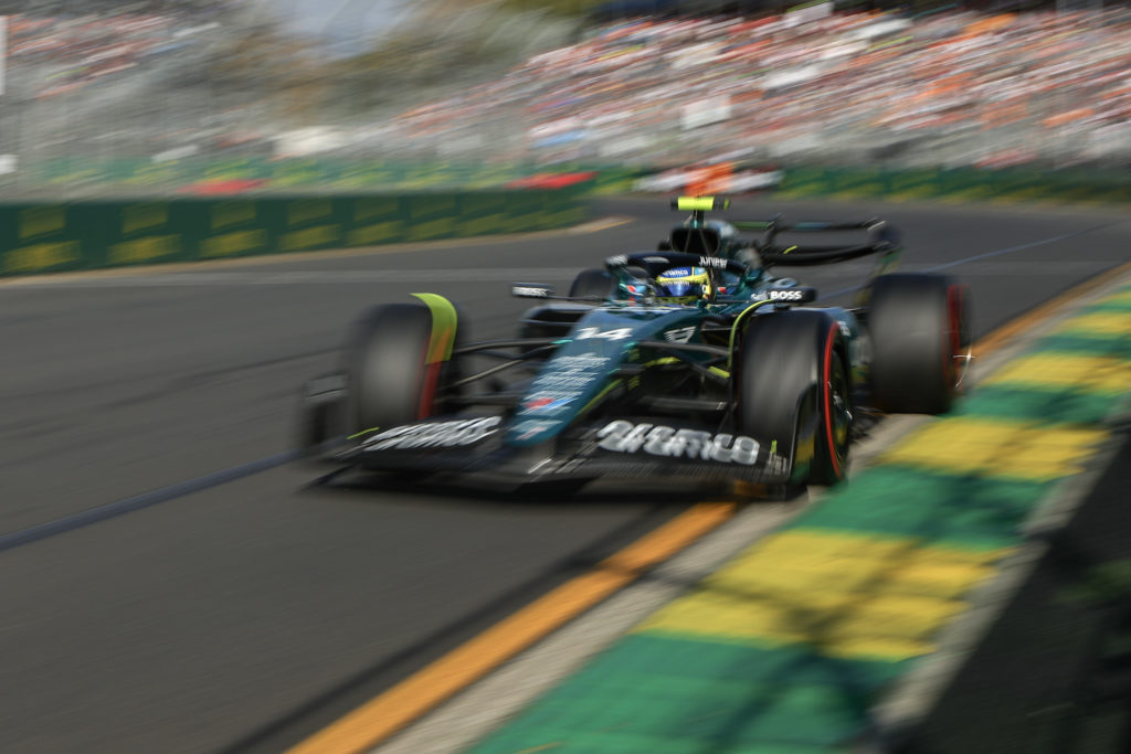 Aston Martin driver Fernando Alonso in qualifying for 2024 F1 Australian GP