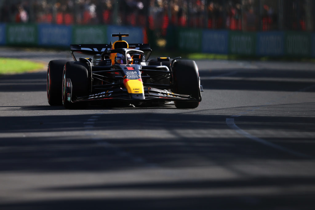 Red Bull driver Max Verstappen in qualifying for 2024 F1 Australian GP