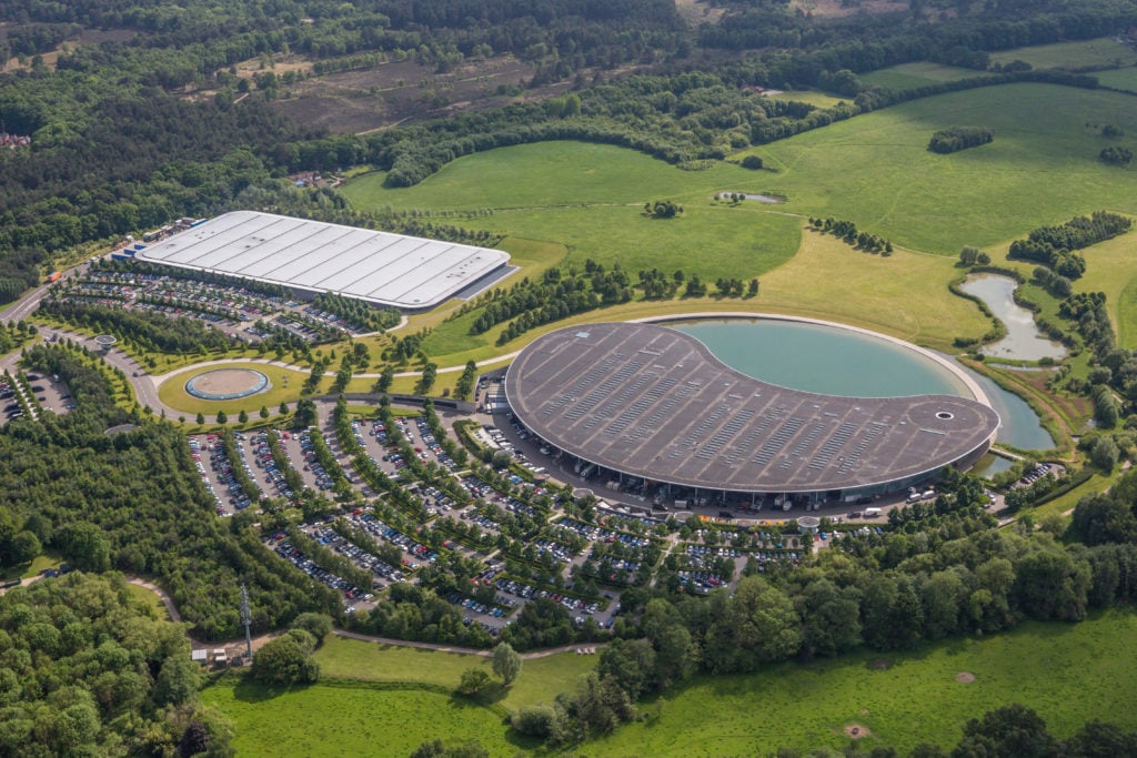General view above McLaren Technology Centre