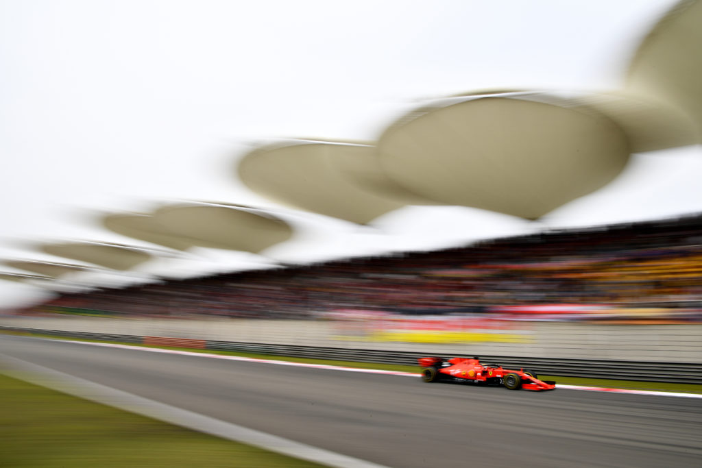 Ferrari driver Sebastian Vettel at 2019 F1 Chinese GP
