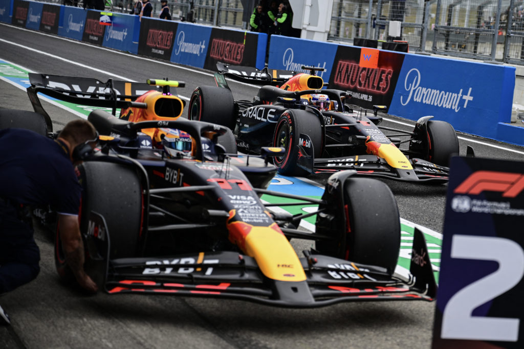 Red Bull driver Max Verstappen in qualifying for 2024 F1 Japanese GP