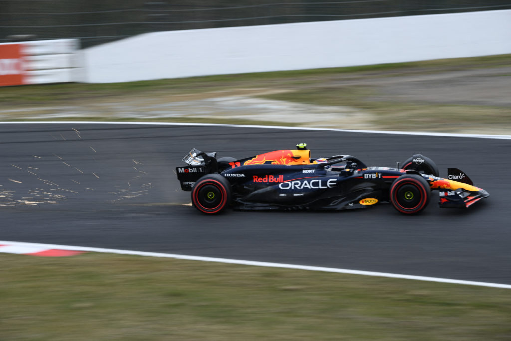 Red Bull driver Sergio Perez during 2024 F1 Japanese GP qualifying