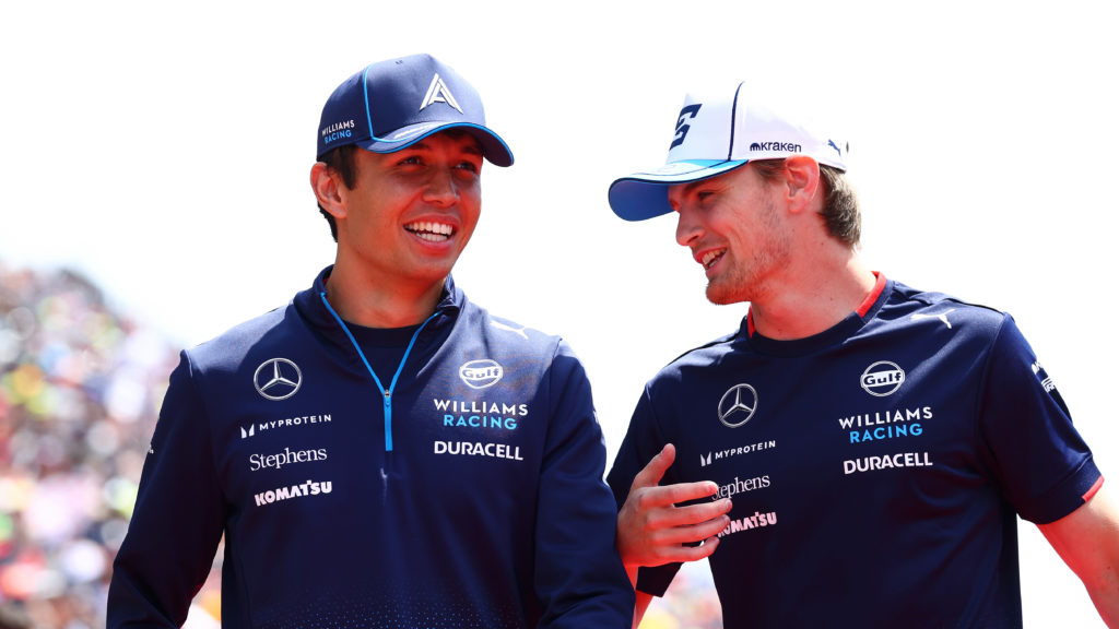 Williams teammates Alex Albon and Logan Sargeant at 2024 F1 Japanese GP