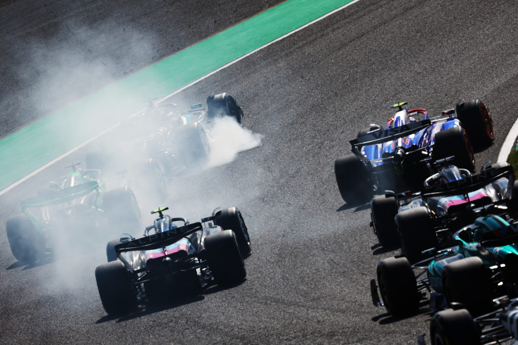 Mercedes driver George Russell at 2024 F1 Japanese GP