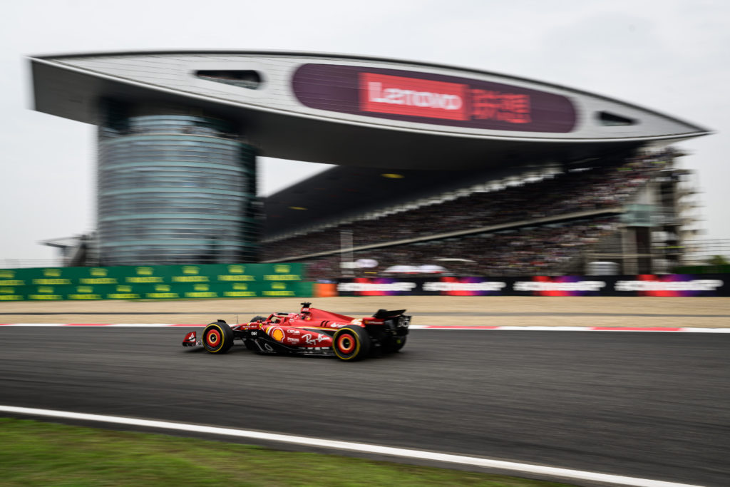 Charles Leclerc of Ferrari driving in the 2024 F1 Chinese GP