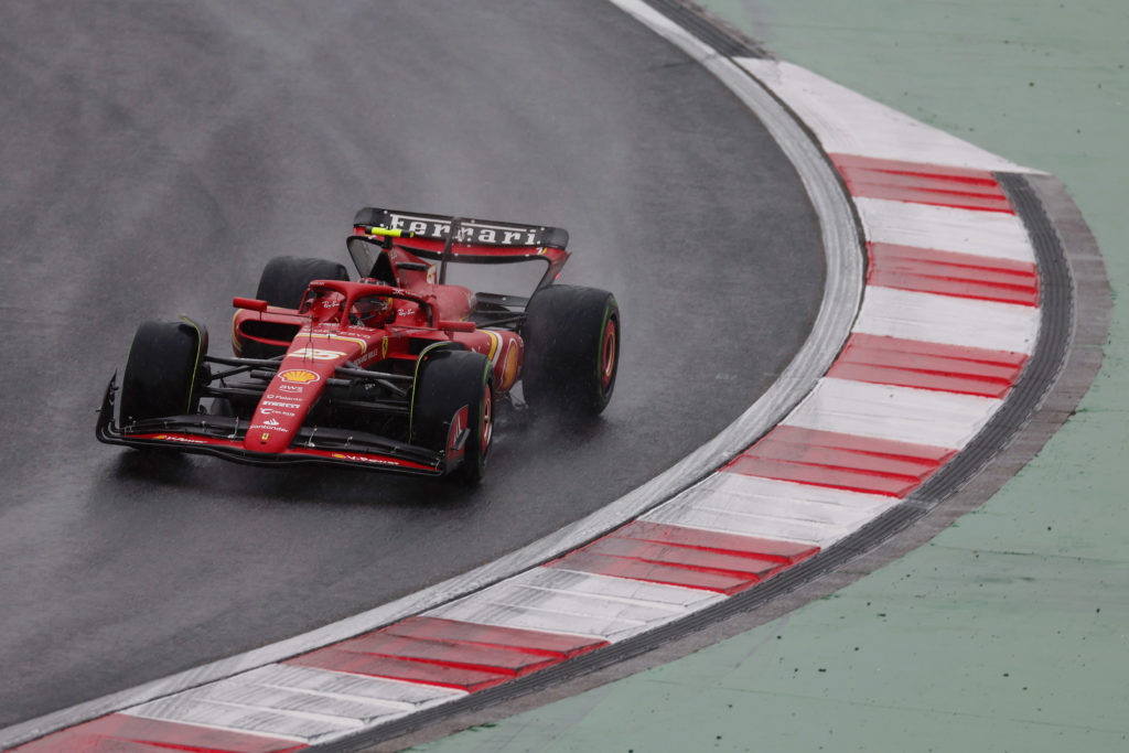 Ferrari driver Carlos Sainz in Sprint Qualifying at 2024 F1 Chinese GP