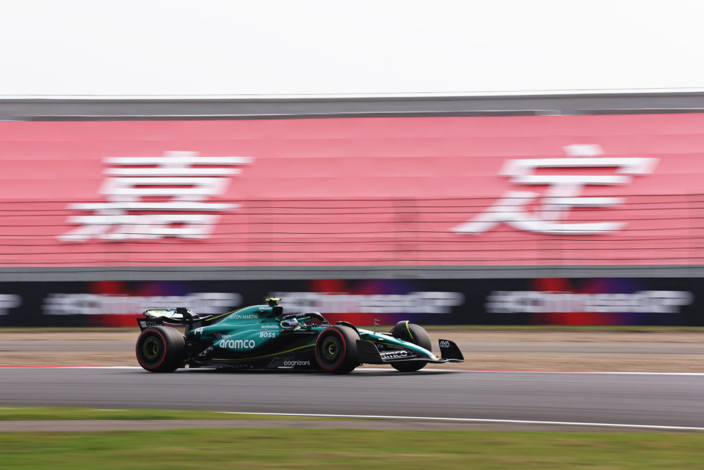 Aston Martin driver Fernando Alonso in qualifying for 2024 F1 Chinese GP