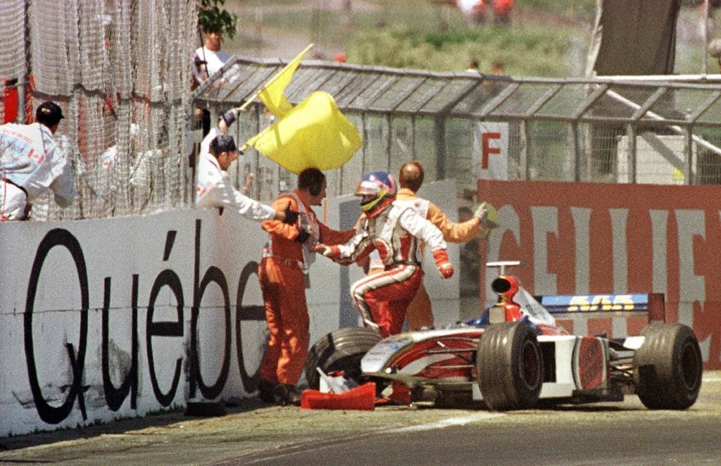 CAR-F1-CANADIAN GP-VILLENEUVE CRASH