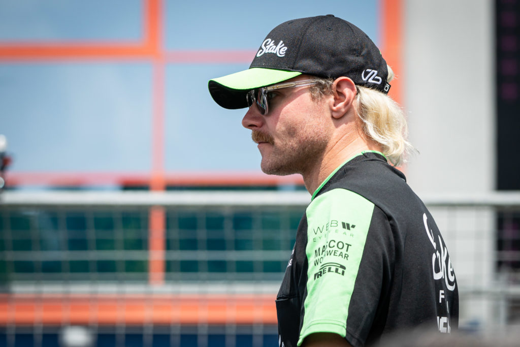 Stake F1 Team Kick Sauber's Finnish driver Valtteri Bottas