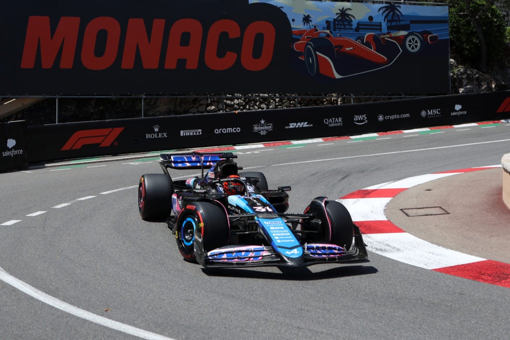 Esteban Ocon of Alpine F1 on track during final practice