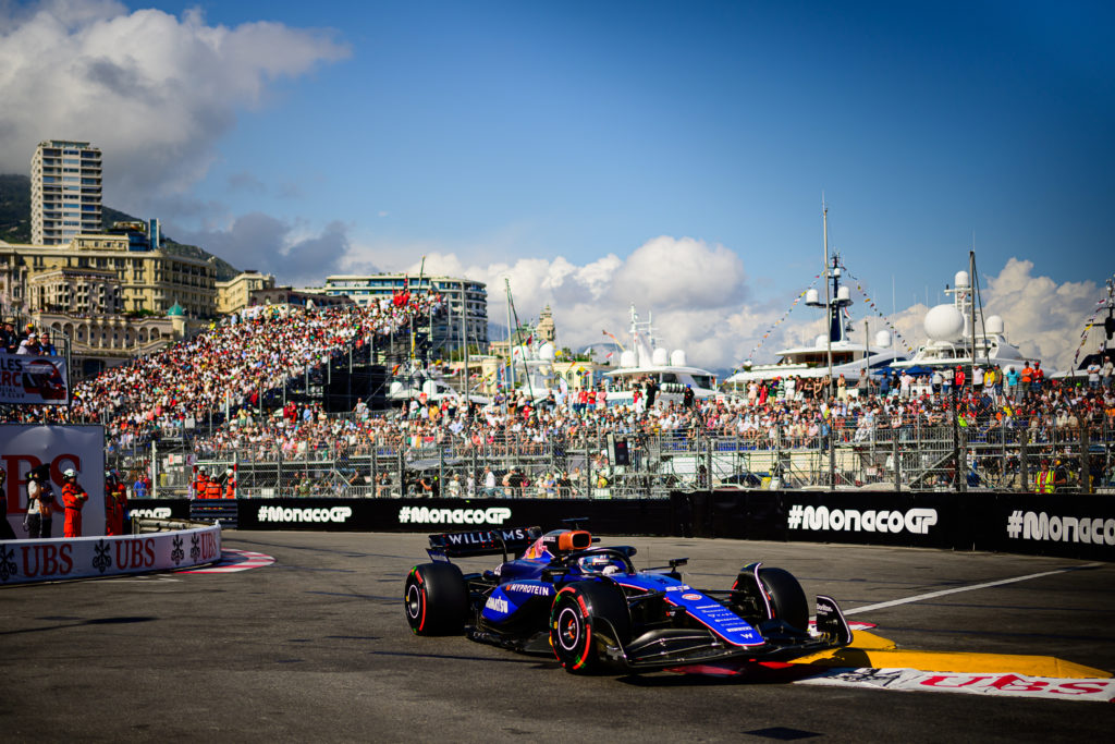 Williams Racing's Thai driver Alexander Albon competes