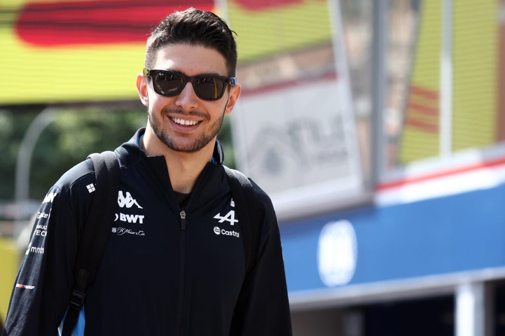 Esteban Ocon of Alpine F1 looks on during the F1 Grand