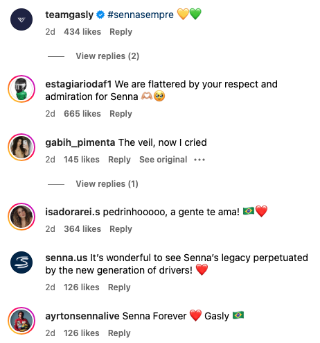 F1 fans have reacted to Pierre Gasly’s Ayrton Senna inspired helmet design for the next race in Imola