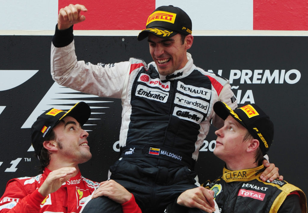 (L to R) Ferrari's Spanish driver Fernan