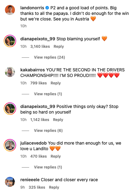 Lando Norris’s fans send message to McLaren star after the Spanish Grand Prix