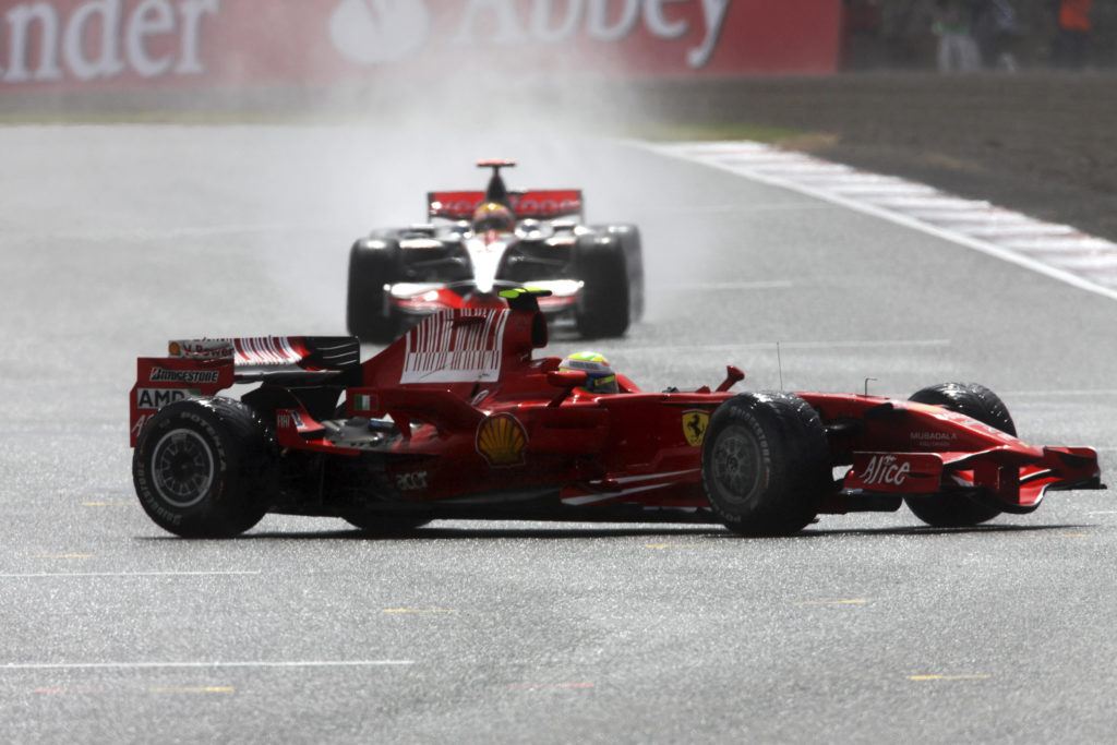 Lewis Hamilton, McLaren, Felipe Massa, Ferrari, 2008 British Grand Prix