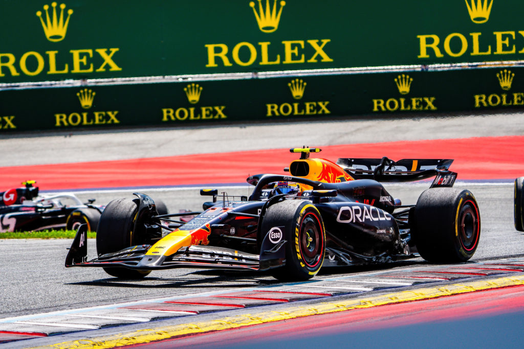 Oracle Red Bull Racing Team's Mexican driver, Sergio Perez