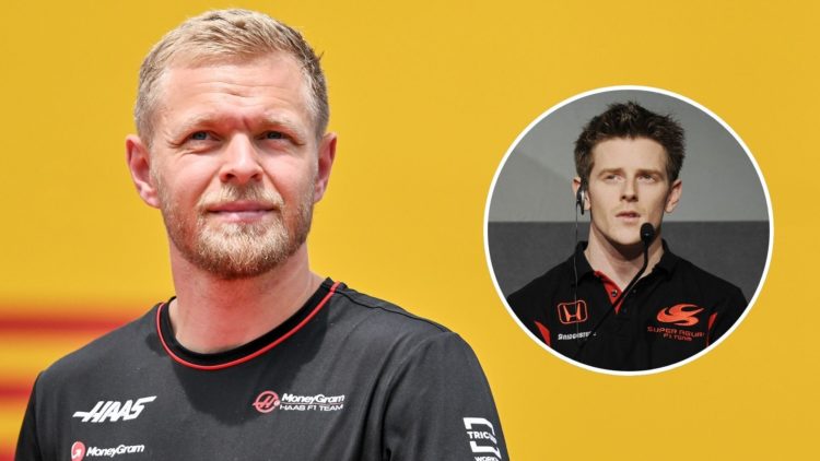 Kevin Magnussen of Denmark and MoneyGram Haas F1 Team during the F1 Grand Prix. Inset, Anthony Davidson of Britain.