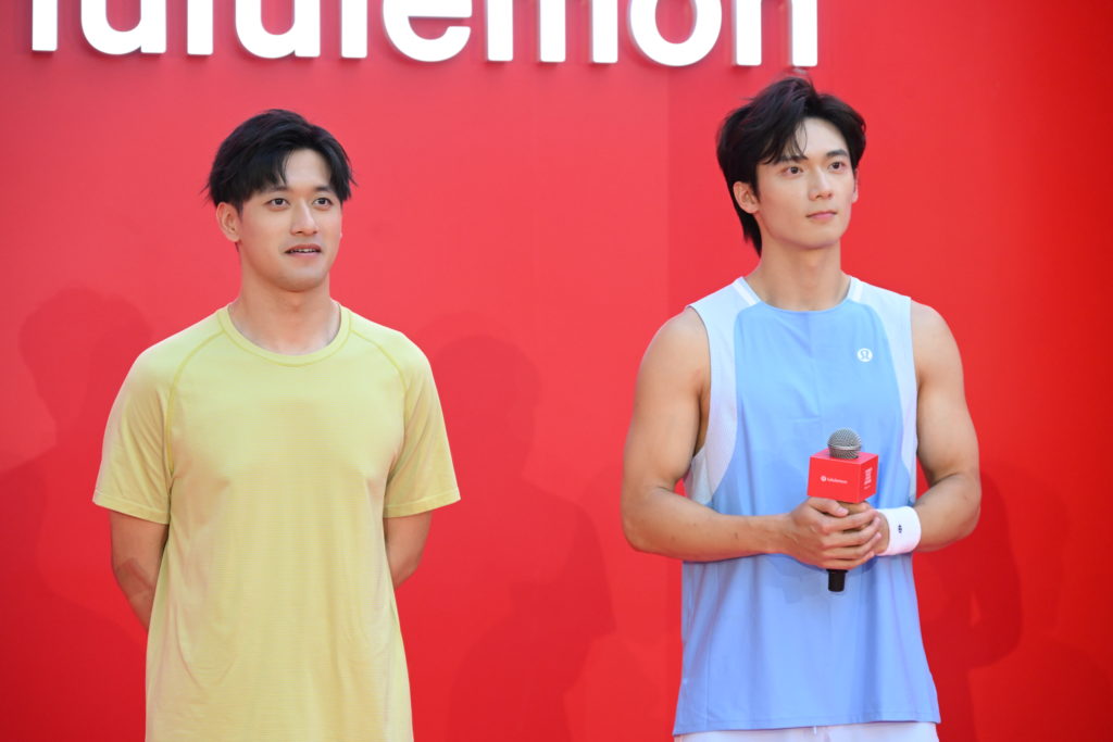 Chinese Formula 1 Driver Zhou Guanyu Attends Lululemon Event In Shanghai