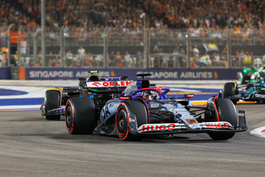 Daniel Ricciardo drives the (3) VCARB 01 Honda during the F1
