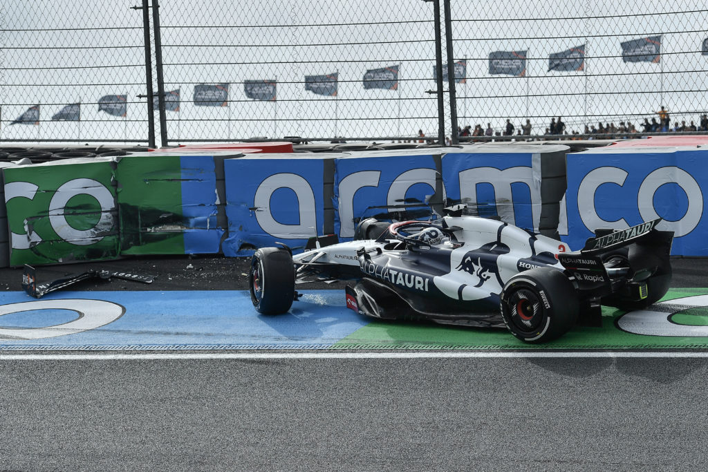 Daniel Ricciardo crashes in FP2 for the 2023 F1 Dutch Grand Prix at Zandvoort