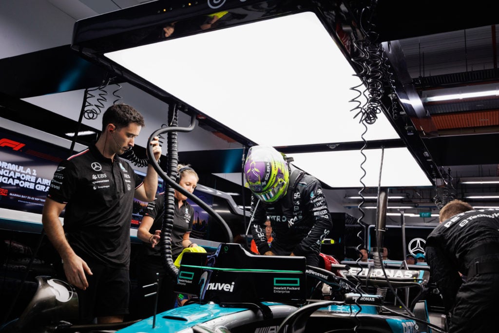 Lewis Hamilton of Great Britain and Mercedes-AMG PETRONAS