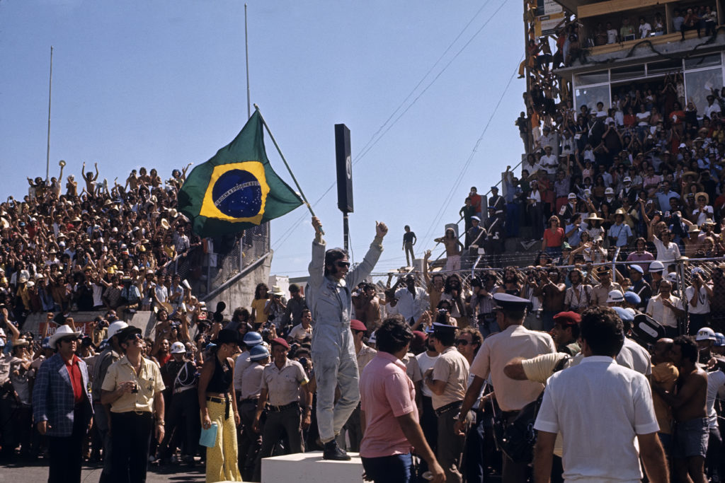 Emerson Fittipaldi, Colin Chapman, Maria Helena Fittipaldi, Grand Prix Of Brazil
