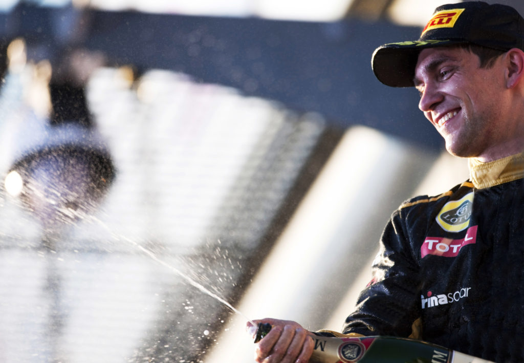 Vitaly Petrov, Renault, Winners Podium, 2011 Australian Grand Prix