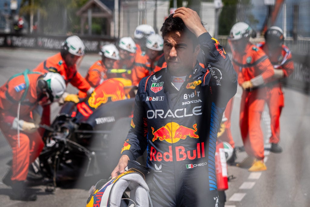 Oracle Red Bull Racing's Mexican driver Sergio Perez is