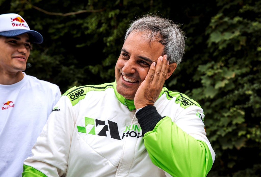 Juan Pablo Montoya at the Goodwood Festival of Speed 2024