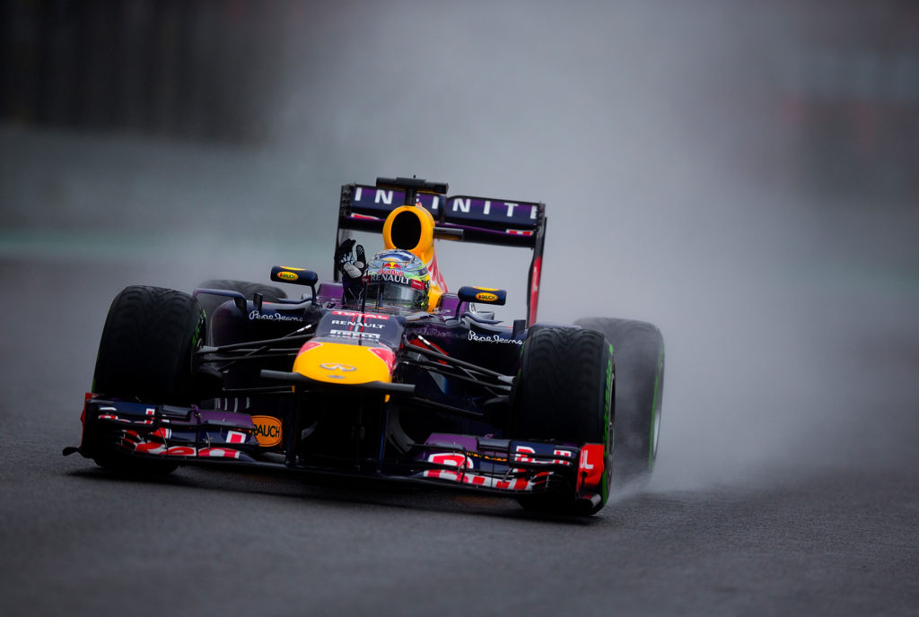 Sebastian Vettel of Red Bull Racing at the 2013 Brazilian Grand Prix