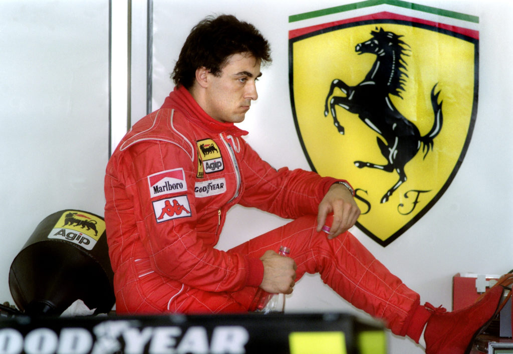 French Formula One driver Jean Alesi, driving for