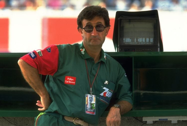 1991:  Portrait of Jordan team owner Eddie Jordan during the Italian Grand Prix at the Monza circuit in Italy.  Mandatory Credit: Pascal  Rondeau/A...