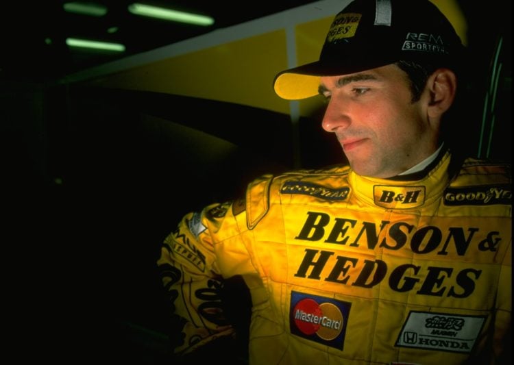 7 Mar 1998:  Jordan driver, Damon Hill of Great Britain checks the times on qualifying day for the Australian Grand Prix at Albert Park in Melbourn...