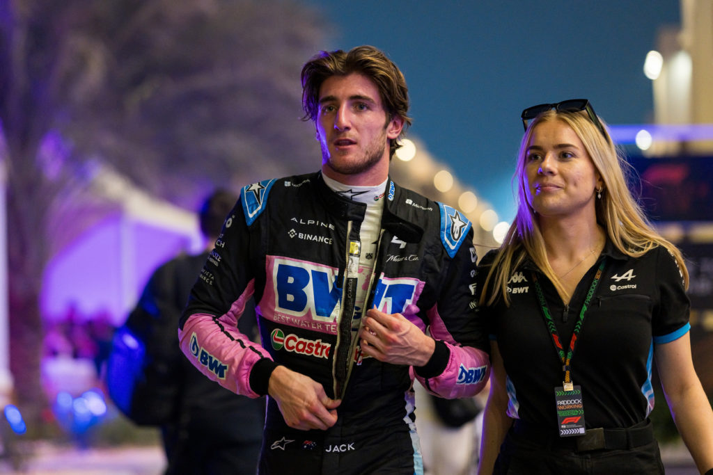 BWT Alpine F1 Team's Australian driver Jack Doohan (L)