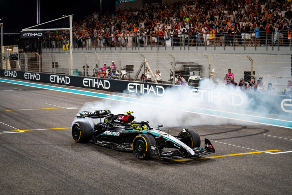 Mercedes AMG Petronas F1 Team's English driver Lewis