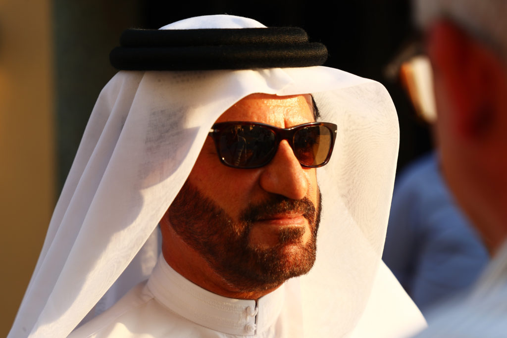 FIA president Mohammed Ben Sulayem at the 2024 Abu Dhabi Grand Prix