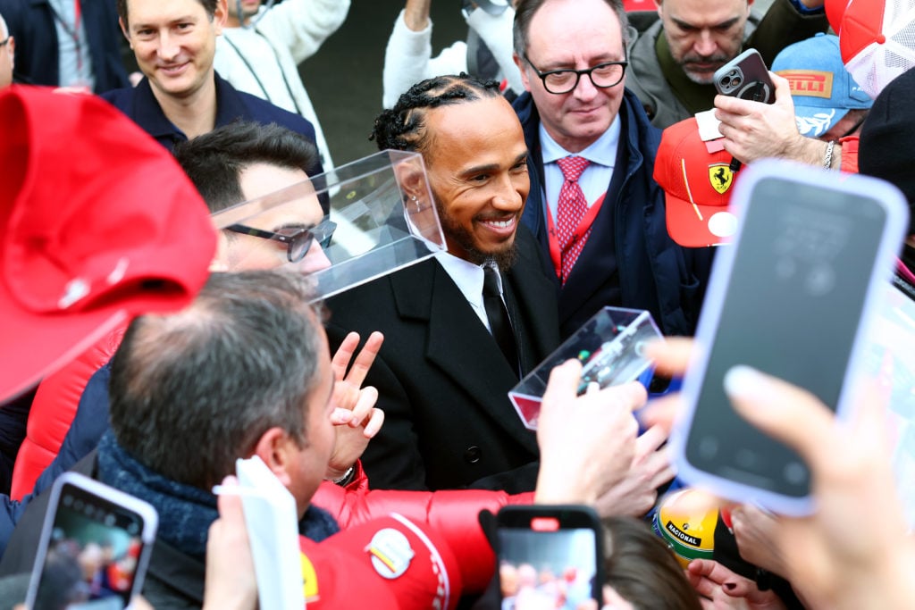 Lewis Hamilton Tests For Ferrari