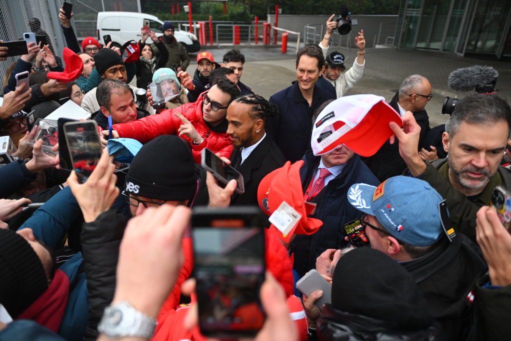 Lewis Hamilton Tests For Ferrari