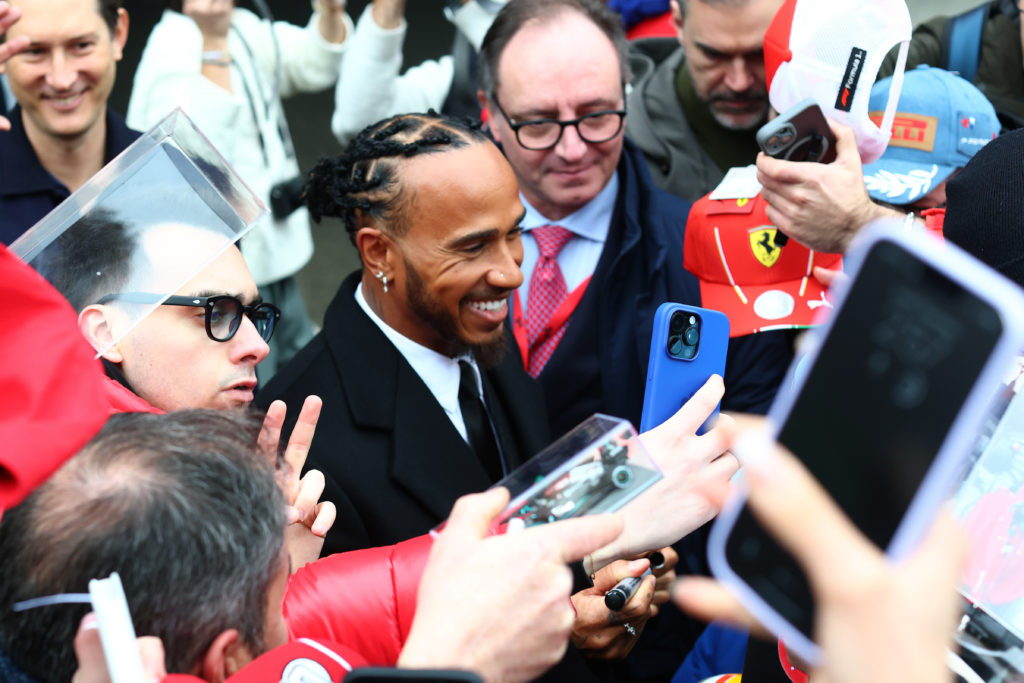 Lewis Hamilton Tests For Ferrari