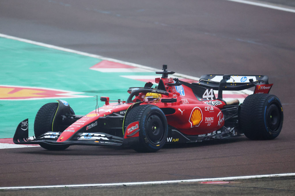 Lewis Hamilton tests for Ferrari