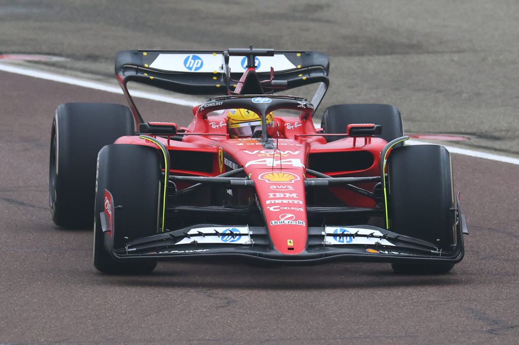 Lewis Hamilton tests for Ferrari