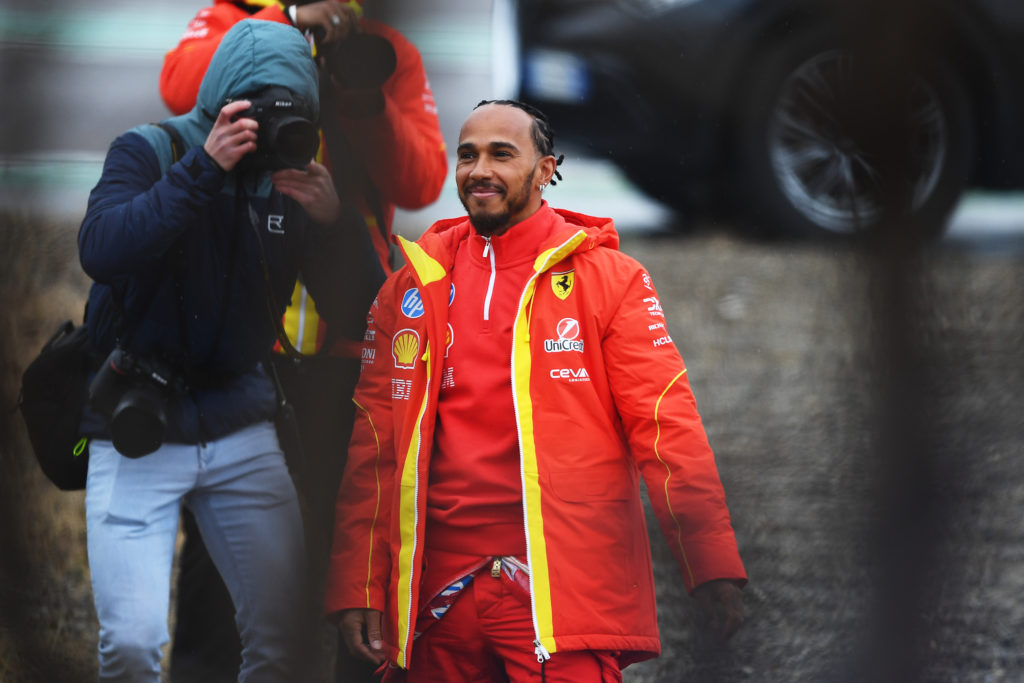 Lewis Hamilton tests for Ferrari