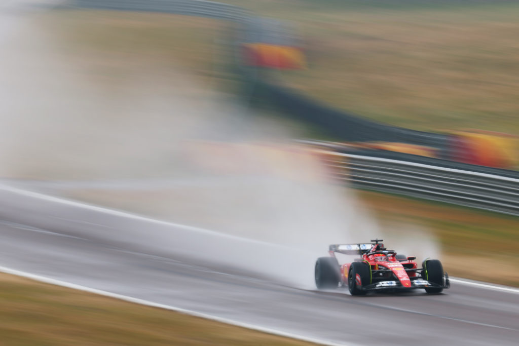 Charles Leclerc of Monaco tests for Ferrari