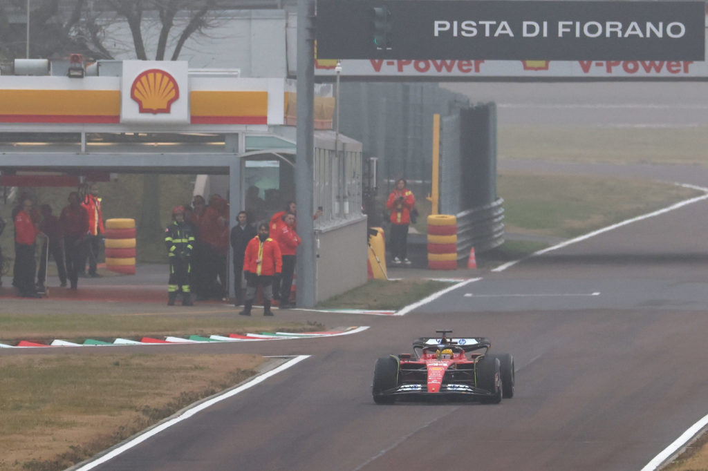 Lewis Hamilton Tests For Ferrari