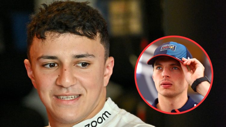 Visa Cash App Racing Bulls 2025 rookie F1 driver Isack Hadjar gets ready for post-season testing with Red Bull Racing. Inset, Red Bull Racing F1 dr...