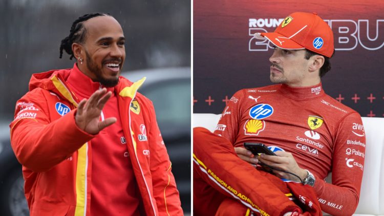 Lewis Hamilton and Charles LeClerc.